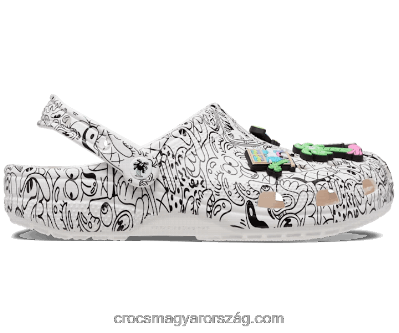 nők steven harrington klasszikus klumpa Crocs fehér fekete 00XTV205 nők steven harrington klasszikus klumpa Crocs fehér fekete 00XTV205